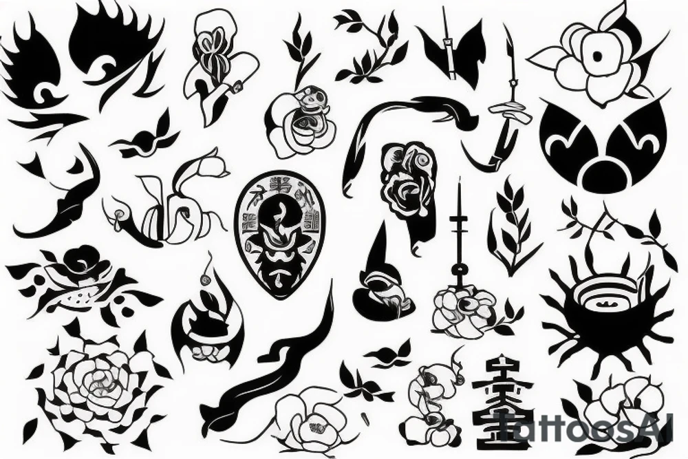 Tattoo of birth month November in minimalistic style tattoo idea
