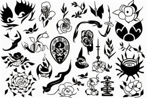 Tattoo of birth month November in minimalistic style tattoo idea
