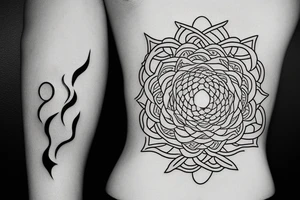 Tattoo of birth month November in minimalistic style tattoo idea