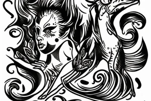sagittarius at fight tattoo idea