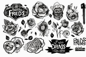 4 Friends tattoo idea