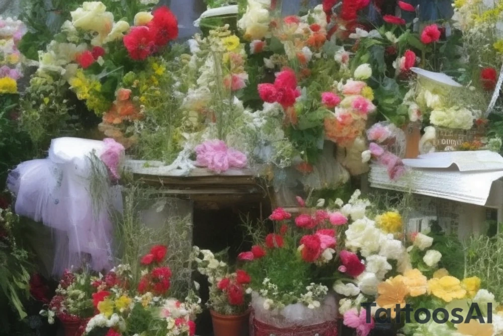 Пышное дерево с кроной, у которого вместо корней такая же крона, по кругу дерева змей, пожирающий сам себя tattoo idea