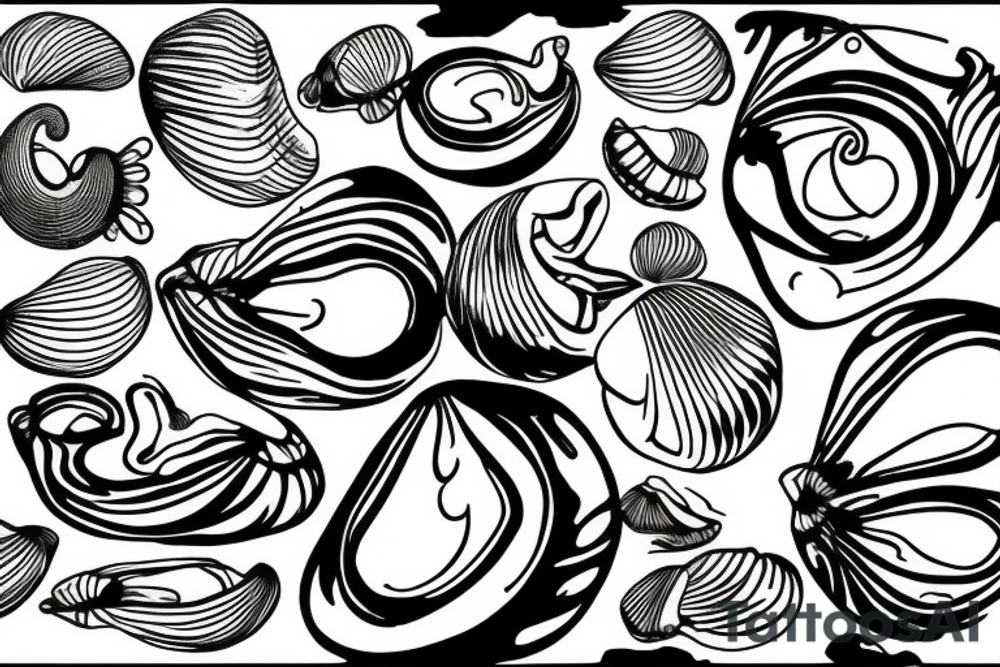 A pearl in a clam tattoo idea
