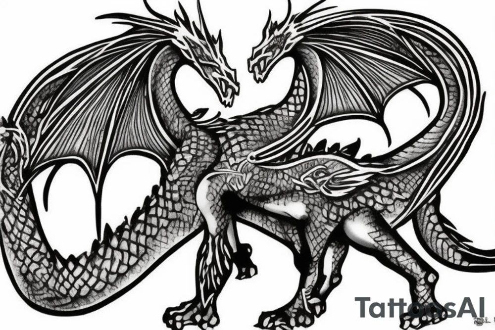 celtic dragon tattoo idea