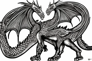 celtic dragon tattoo idea