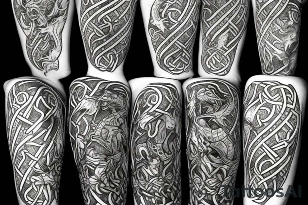 celtic dragon tattoo idea