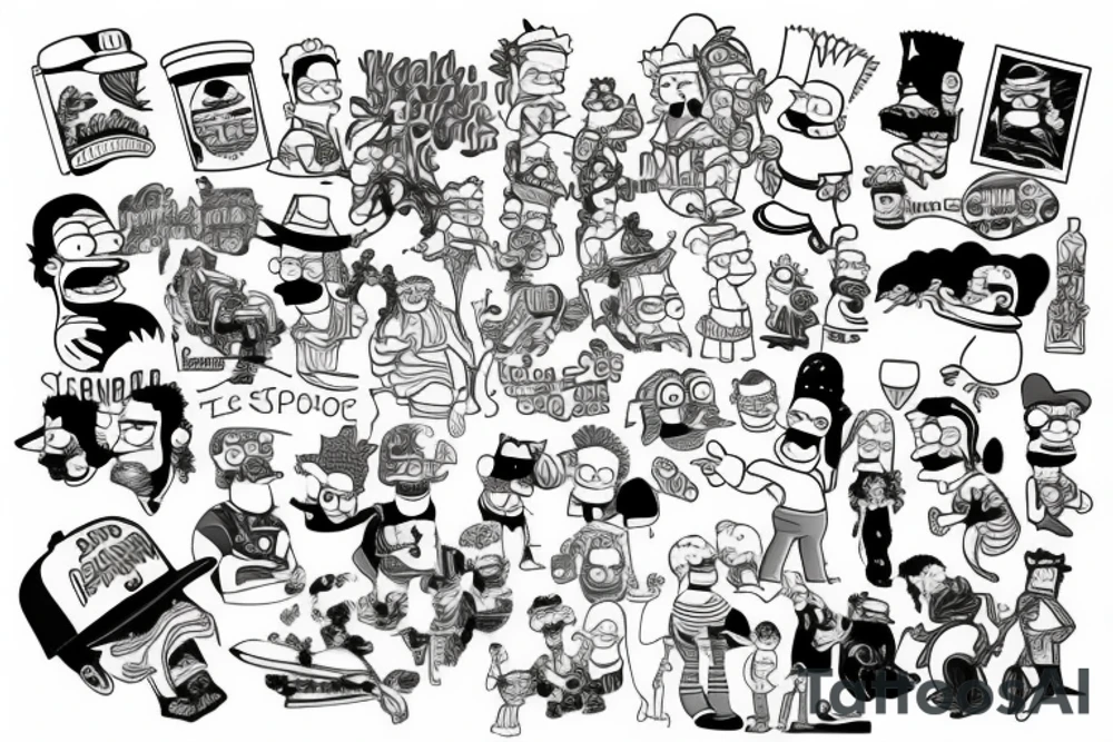 The simpsons tattoo idea