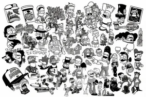 The simpsons tattoo idea