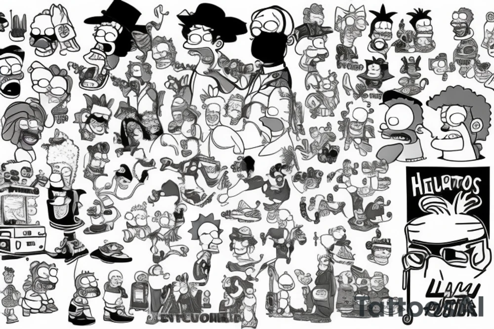 The simpsons tattoo idea