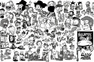 The simpsons tattoo idea