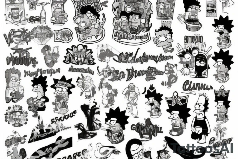 The simpsons tattoo idea