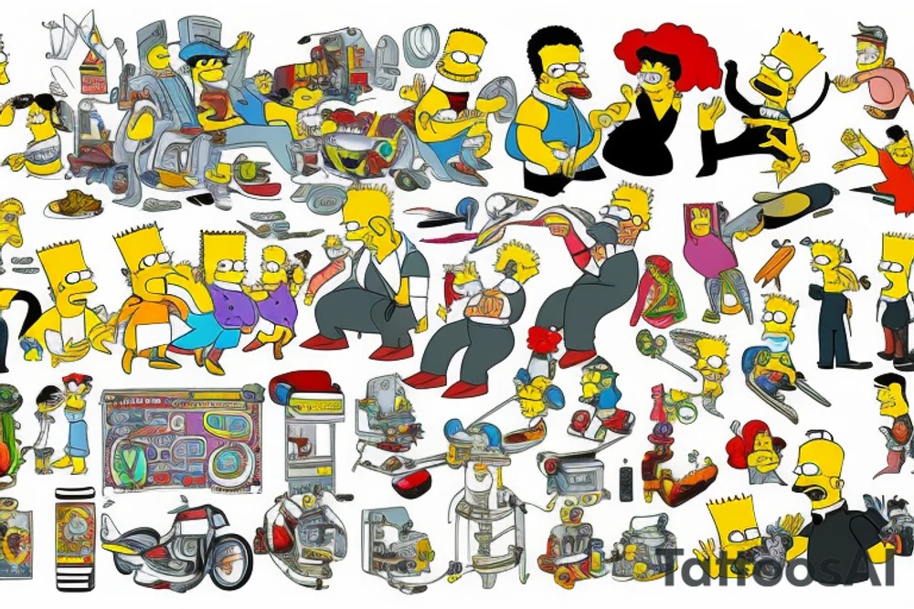 The simpsons tattoo idea