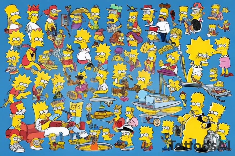 The simpsons tattoo idea