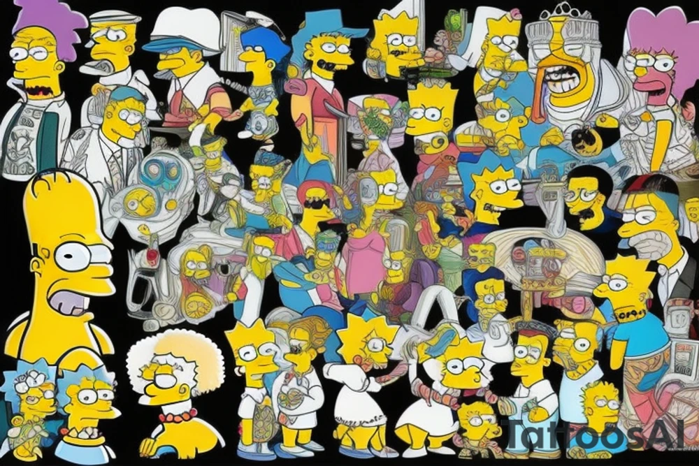 The simpsons tattoo idea