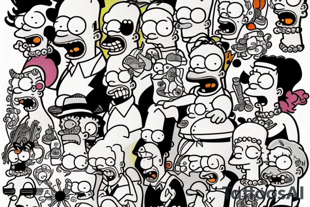 The simpsons tattoo idea
