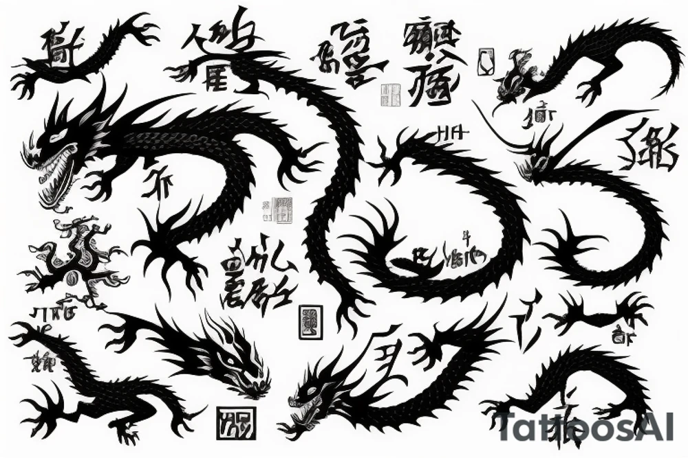 Dragon tattoo idea