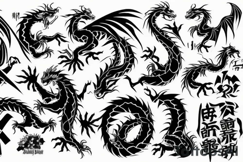 Dragon tattoo idea