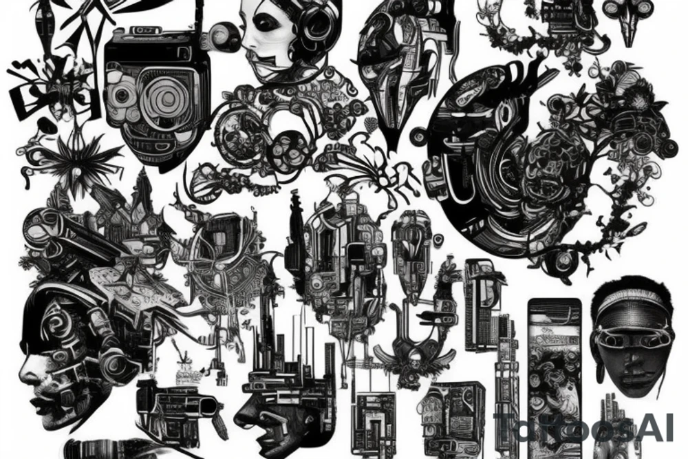 cyberpunk tattoo idea