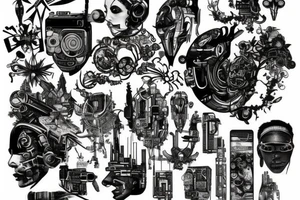 cyberpunk tattoo idea