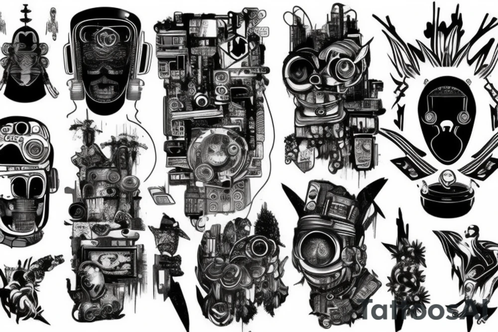 cyberpunk tattoo idea
