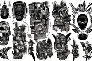cyberpunk tattoo idea