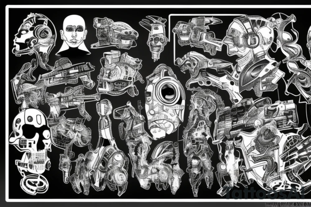 cyberpunk tattoo idea