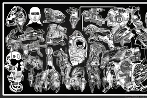 cyberpunk tattoo idea