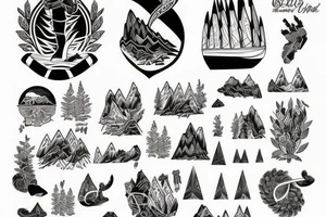 Kebnekaise swedish mountain tattoo idea
