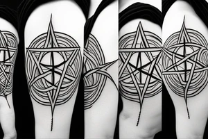 pentagram tattoo idea