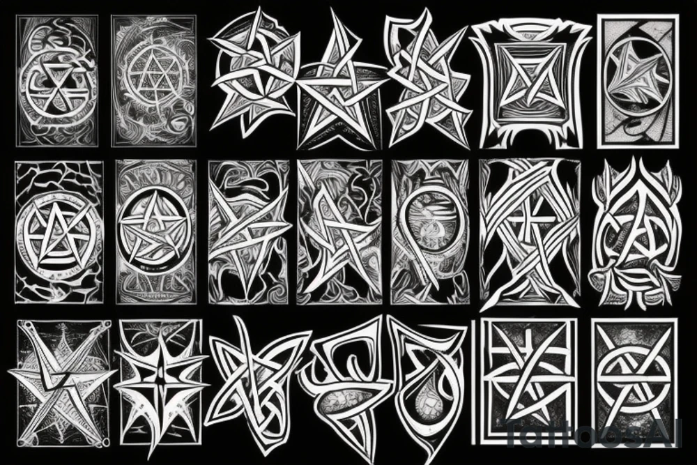 pentagram tattoo idea