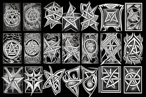 pentagram tattoo idea