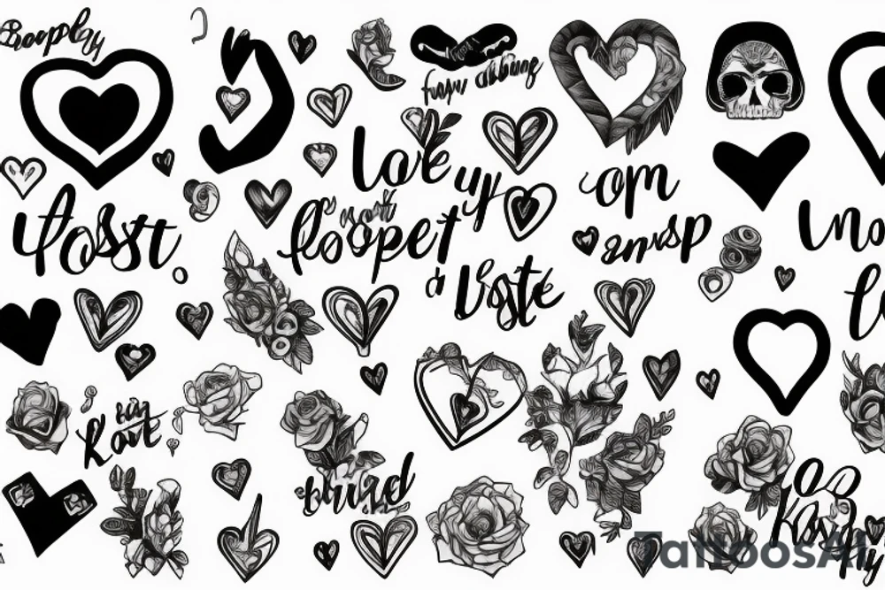 Heart broken, lost, find myself, time, lonely, hope tattoo idea