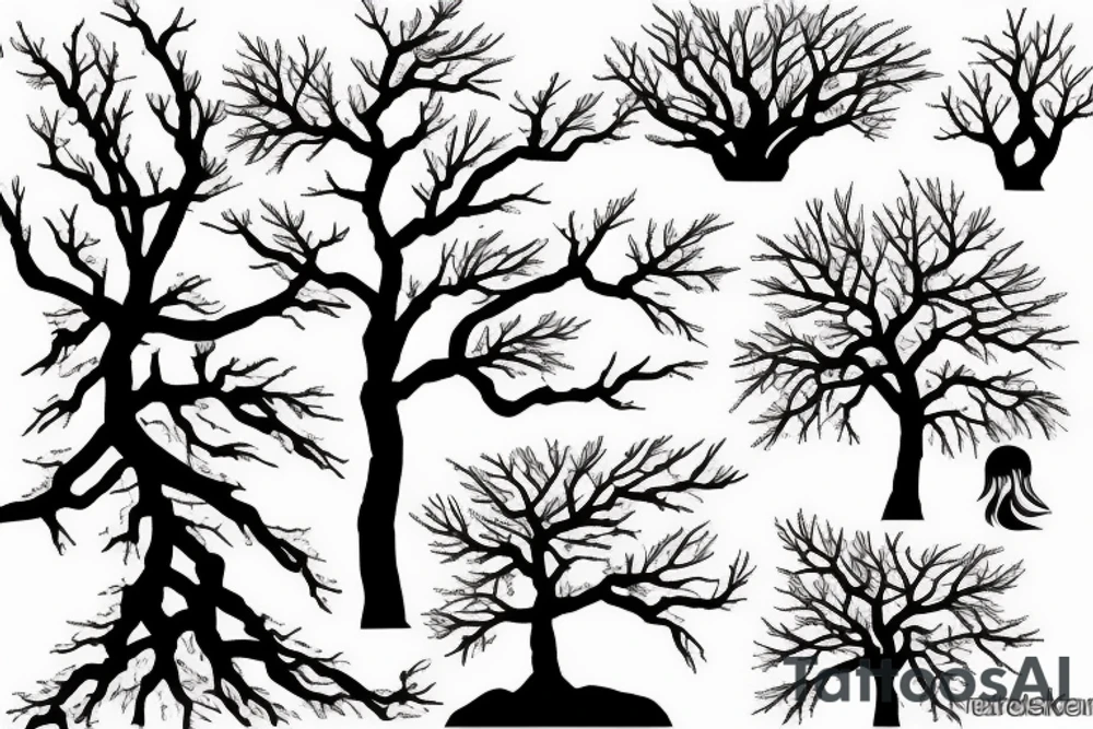 sakura tree tattoo idea