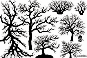 sakura tree tattoo idea