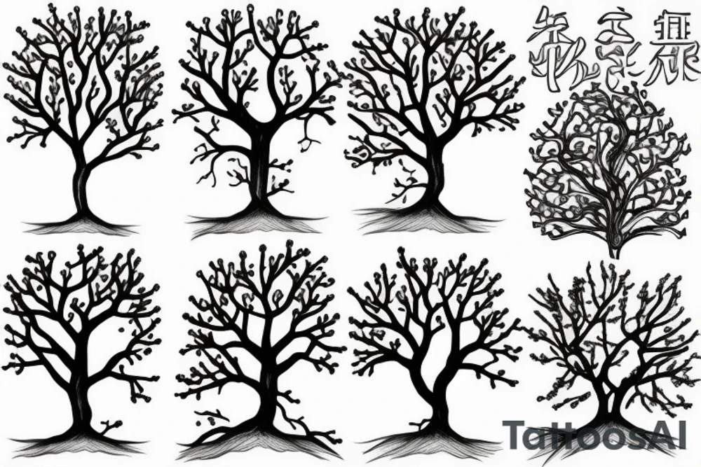 sakura tree tattoo idea