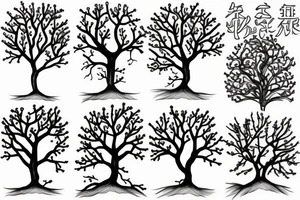 sakura tree tattoo idea