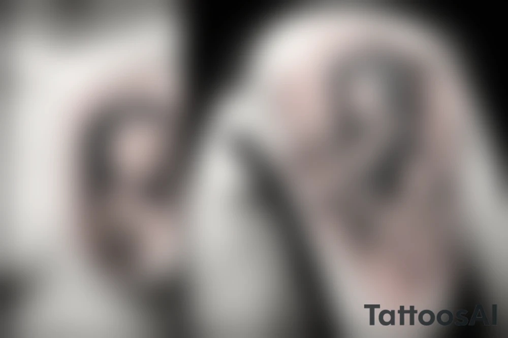 Japanese girl, knife tattoo idea