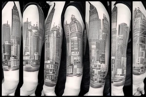 city skylines tattoo idea