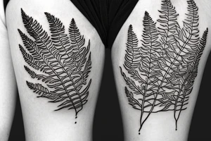 a fern in a jar full of clouds tattoo idea