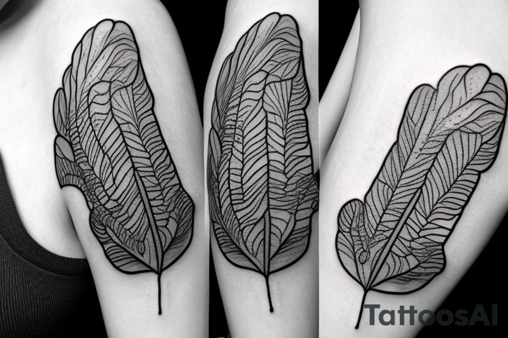 a fern in a jar full of clouds tattoo idea