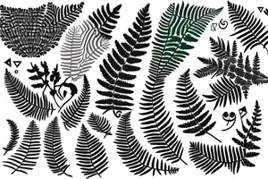 A new zealand fern tattoo idea