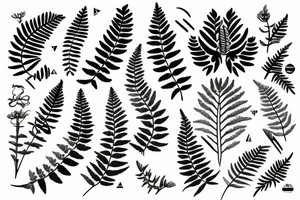 A new zealand fern tattoo idea