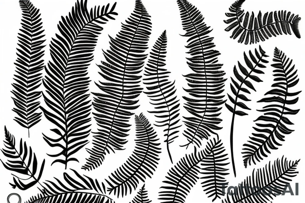A new zealand fern tattoo idea