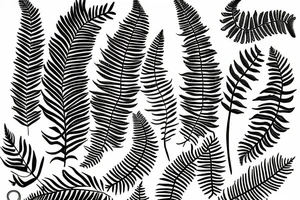 A new zealand fern tattoo idea