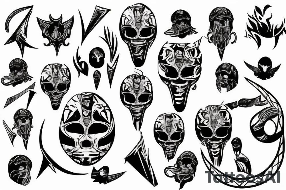 cyber sigilism tattoo idea