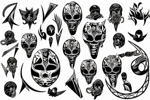 cyber sigilism tattoo idea
