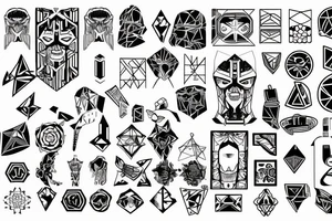 cyber sigilism tattoo idea