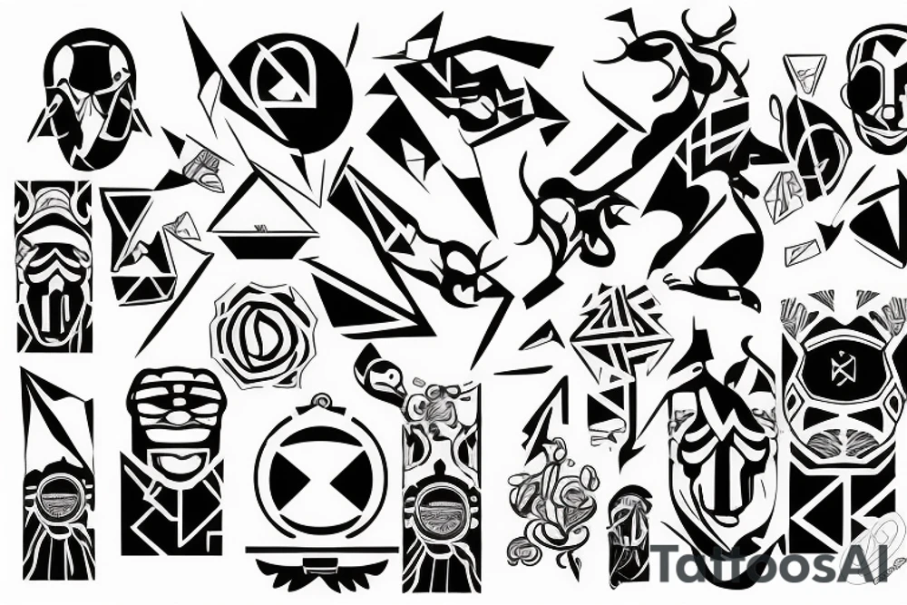 cyber sigilism tattoo idea