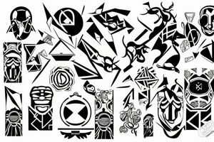 cyber sigilism tattoo idea