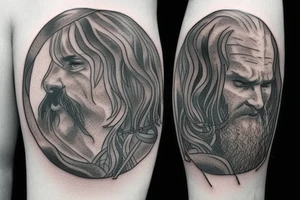 A Lord of the Rings inspired scene tattoo idea